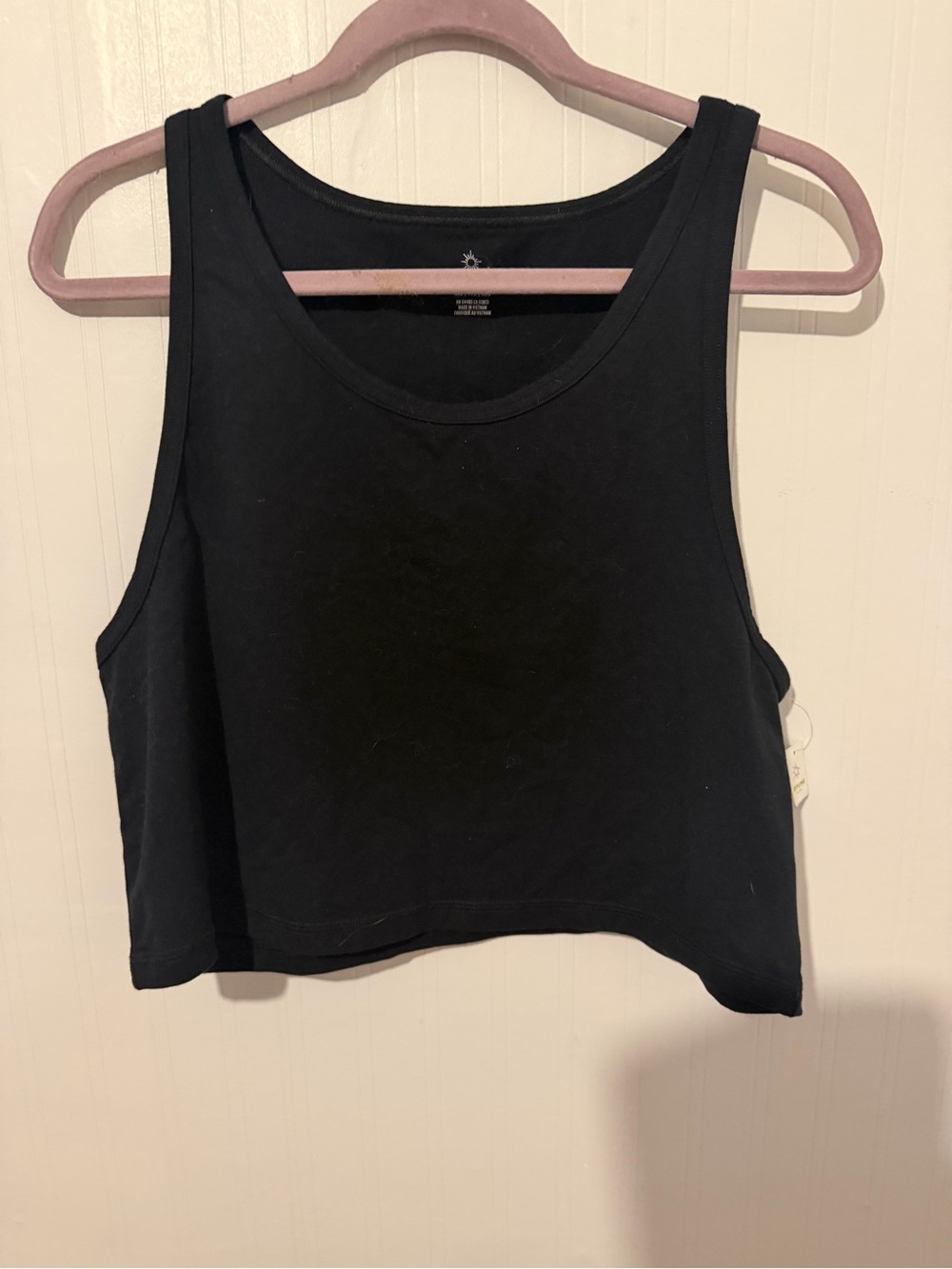 Aerie Women's Black Cropped Tank Top NWT XXL
